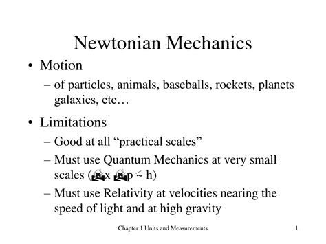 newtonian mechanics 